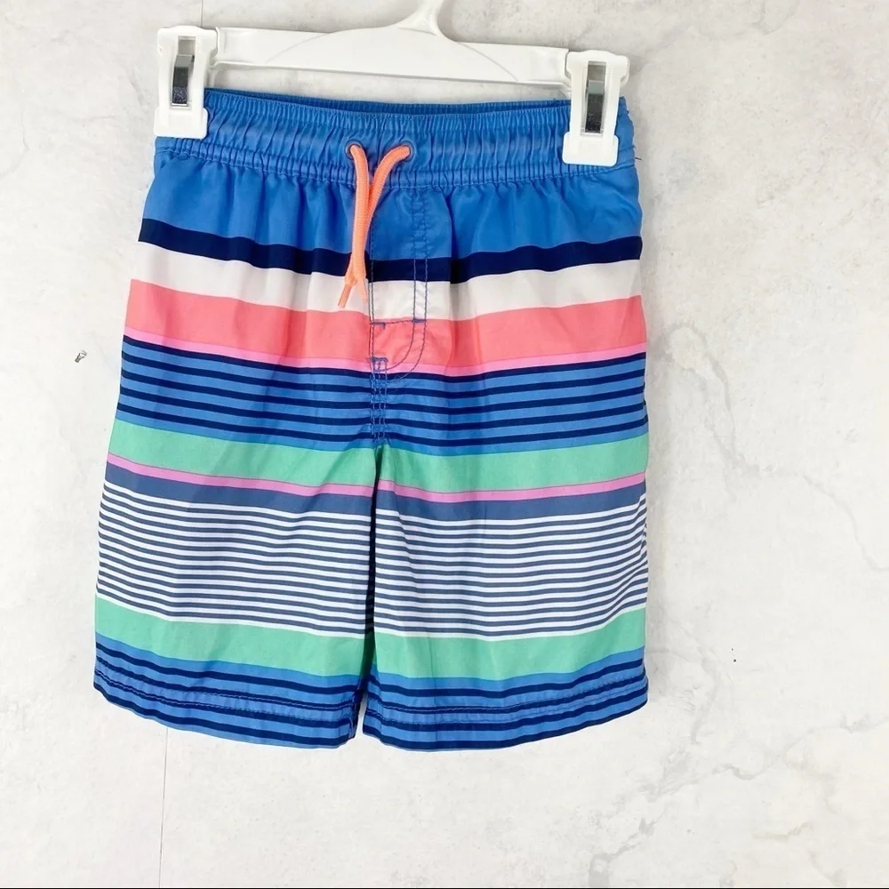[OshKosh B’gosh] Boys Striped Swim Trunks